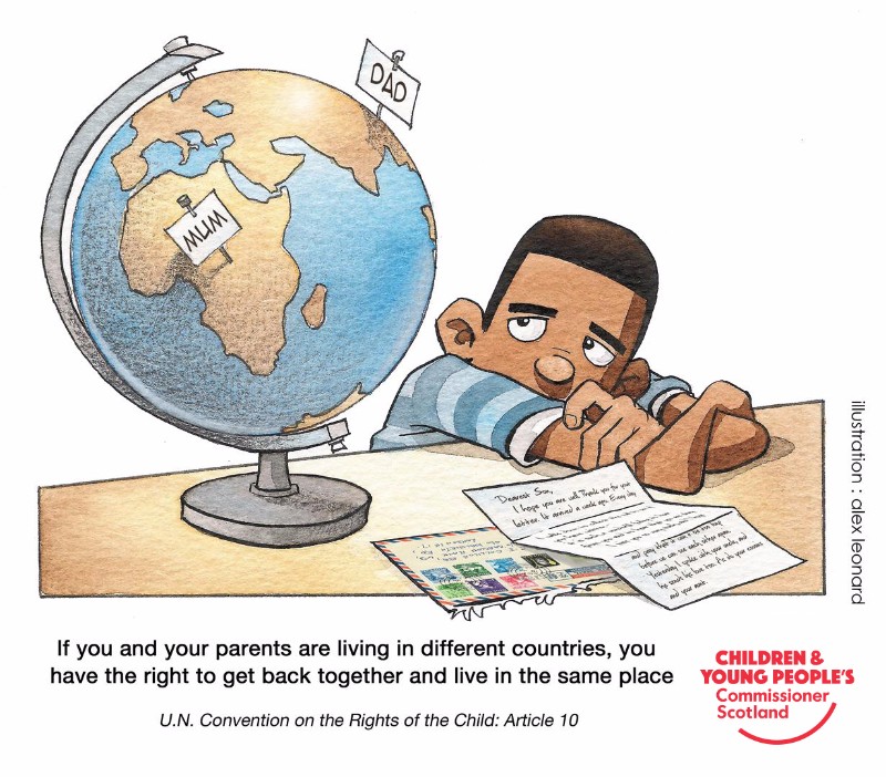 If you and your parents are living in different countries. you have the right to get back...