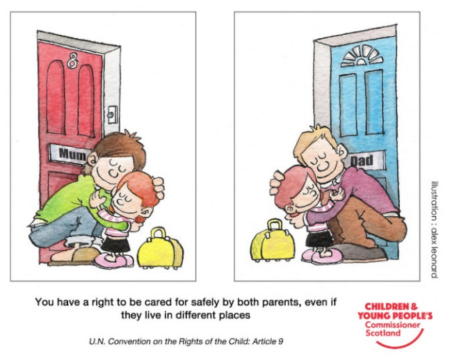 You have a right to be cared for safely by both parents, even if they live in different places